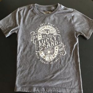 Lucky Brand Boys Graphic Tee Size 4/5
